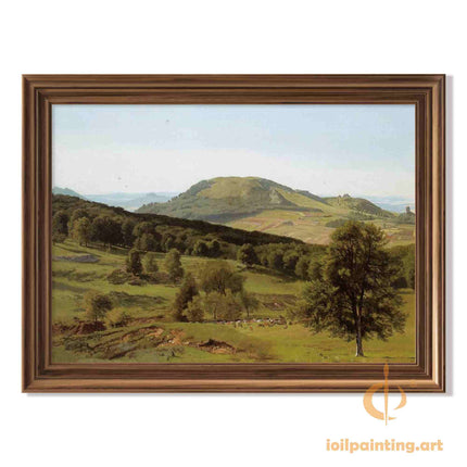 "John Constable's 'Pastoral Serenity' - Hand-Painted English Countryside Oil Painting Reproduction"