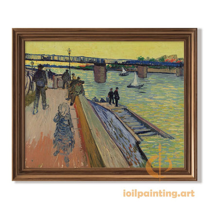 "Vincent van Gogh's 'Starry Night Over the Rhône' - Premium Hand-Painted Oil Reproduction on Canvas"