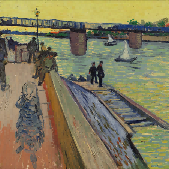 "Vincent van Gogh's 'Starry Night Over the Rhône' - Premium Hand-Painted Oil Reproduction on Canvas"