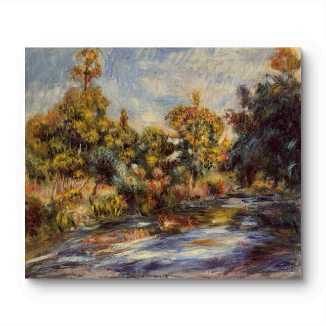 "Pierre-Auguste Renoir's 'Autumn Stream' - Premium Hand-Painted Oil Painting Reproduction"
