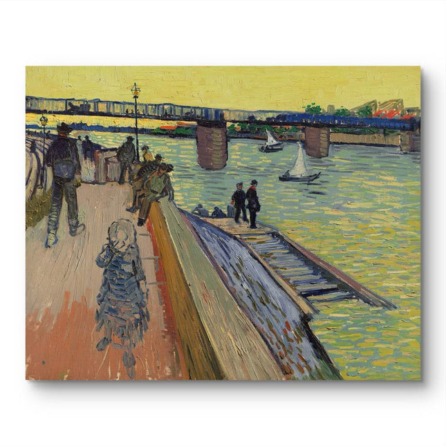"Vincent van Gogh's 'Starry Night Over the Rhône' - Premium Hand-Painted Oil Reproduction on Canvas"