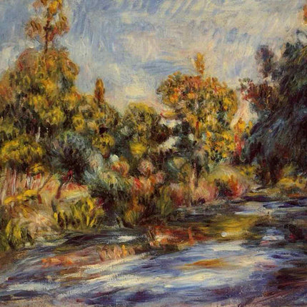 "Pierre-Auguste Renoir's 'Autumn Stream' - Premium Hand-Painted Oil Painting Reproduction"