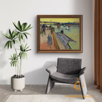"Vincent van Gogh's 'Starry Night Over the Rhône' - Premium Hand-Painted Oil Reproduction on Canvas"