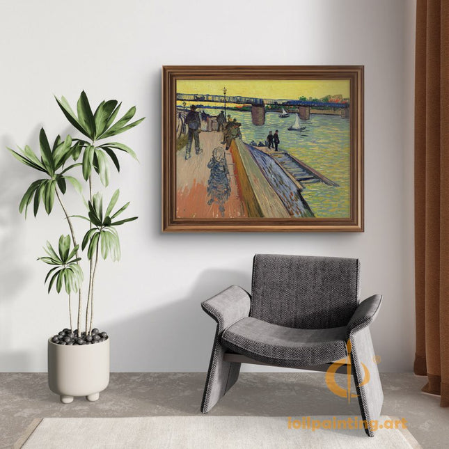 "Vincent van Gogh's 'Starry Night Over the Rhône' - Premium Hand-Painted Oil Reproduction on Canvas"