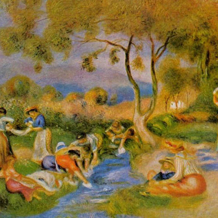 "Pierre-Auguste Renoir's 'Riverside Leisure' - Premium Hand-Painted Oil Painting Reproduction"