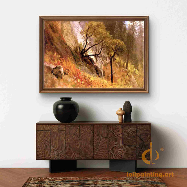 "John Constable's 'Twisted Oaks at Sunset' - Hand-Painted Landscape Oil Painting Reproduction"