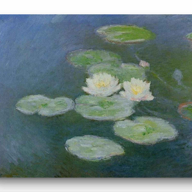 "Claude Monet's 'Water Lilies' - Premium Hand-Painted Oil Reproduction on Canvas"