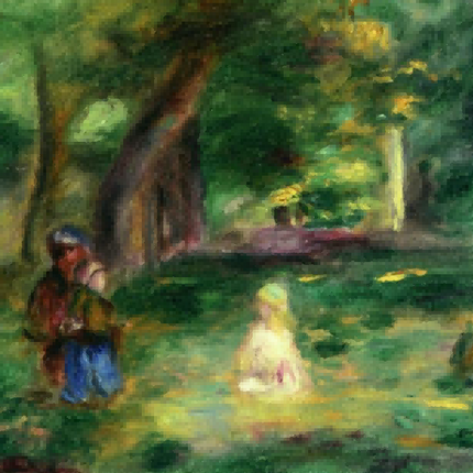 "Camille Pissarro's 'Countryside Serenity' - Hand-Painted Impressionist Oil Painting Reproduction"