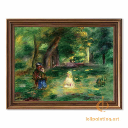"Camille Pissarro's 'Countryside Serenity' - Hand-Painted Impressionist Oil Painting Reproduction"