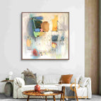 Stretch-Walnut Frame / 36*36inches