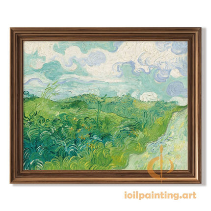 "Vincent van Gogh's 'Verdant Valley with Wildflowers' - Premium Hand-Painted Oil Reproduction on Canvas"