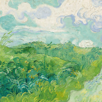 "Vincent van Gogh's 'Verdant Valley with Wildflowers' - Premium Hand-Painted Oil Reproduction on Canvas"
