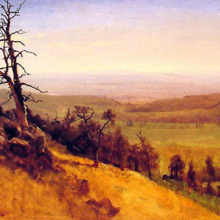 "John Constable's 'Golden Hillscape' - Hand-Painted Landscape Oil Painting Reproduction"