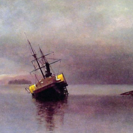 "Ivan Aivazovsky's 'The Shipwreck' - Hand-Painted Seascape Oil Painting Reproduction"