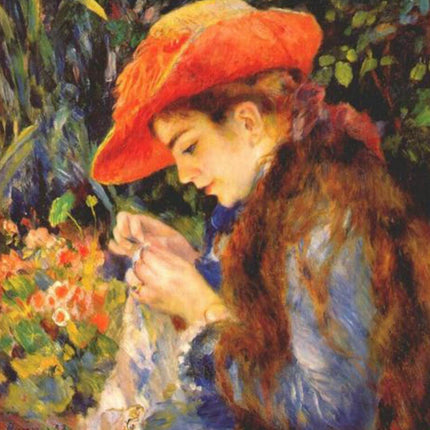 "Pierre-Auguste Renoir's 'Woman with a Red Hat' - Premium Hand-Painted Oil Painting Reproduction"