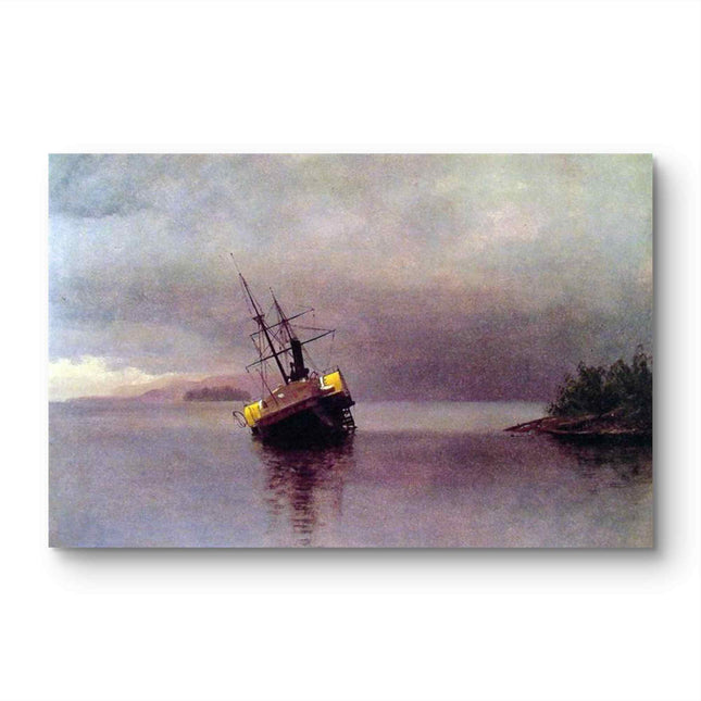 "Ivan Aivazovsky's 'The Shipwreck' - Hand-Painted Seascape Oil Painting Reproduction"