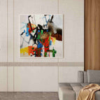 Stretch-White Frame / 36*36inches