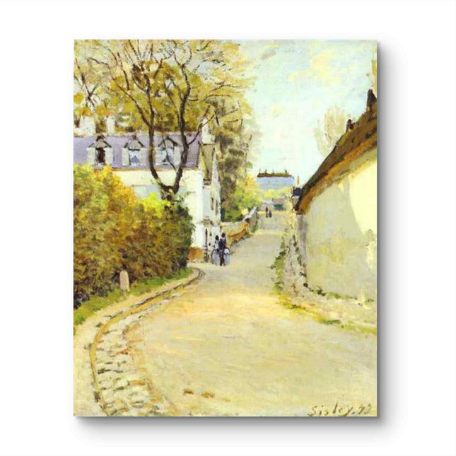 "Claude Monet's 'Sunlit Country Lane' - Hand-Painted Impressionist Oil Painting Reproduction"
