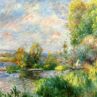 "Claude Monet's 'Tranquil Waters' - Hand-Painted Impressionist Oil Painting Reproduction"