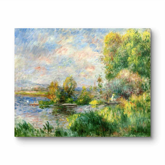 "Claude Monet's 'Tranquil Waters' - Hand-Painted Impressionist Oil Painting Reproduction"