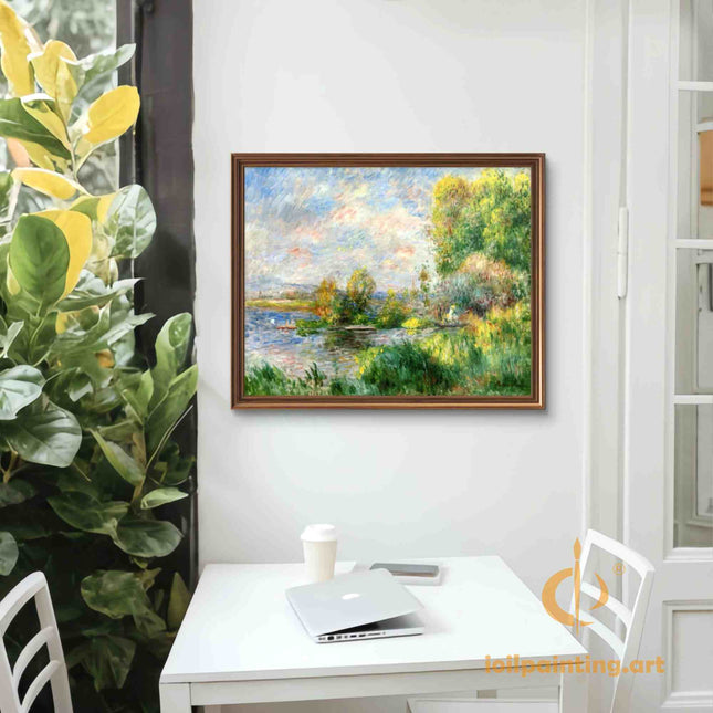 "Claude Monet's 'Tranquil Waters' - Hand-Painted Impressionist Oil Painting Reproduction"