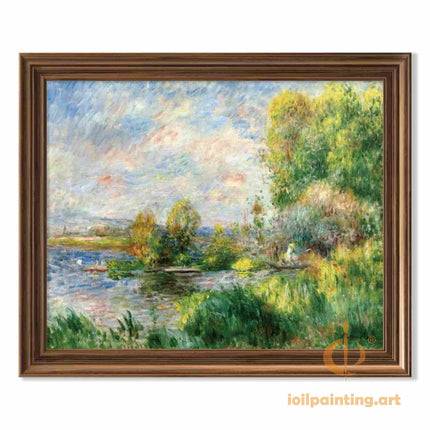 "Claude Monet's 'Tranquil Waters' - Hand-Painted Impressionist Oil Painting Reproduction"