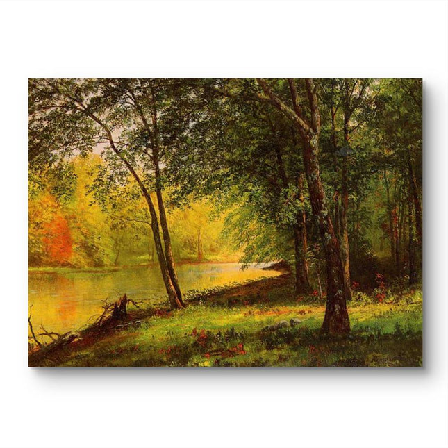 "John Constable's 'Sunlit Forest Glade' - Hand-Painted Landscape Oil Painting Reproduction"
