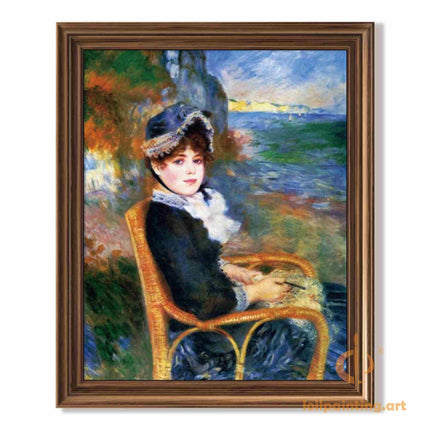 "Mary Cassatt Inspired 'Elegant Lady in Woven Chair' - Premium Hand-Painted Oil Reproduction on Canvas"