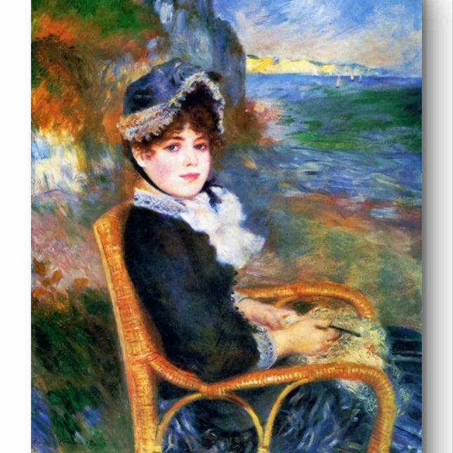 "Mary Cassatt Inspired 'Elegant Lady in Woven Chair' - Premium Hand-Painted Oil Reproduction on Canvas"
