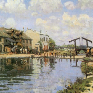 "Claude Monet's 'The Bridge at Argenteuil' - Hand-Painted Impressionist Oil Painting Reproduction"