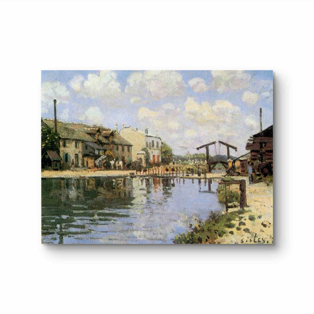 "Claude Monet's 'The Bridge at Argenteuil' - Hand-Painted Impressionist Oil Painting Reproduction"