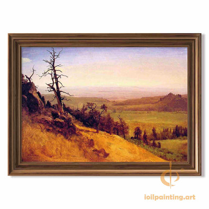 "John Constable's 'Golden Hillscape' - Hand-Painted Landscape Oil Painting Reproduction"