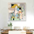 Stretch-White Frame / 36*36inches