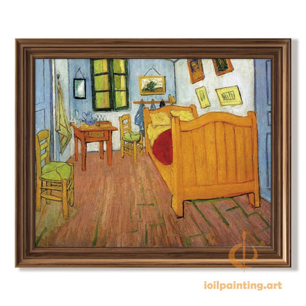 "Vincent van Gogh 'Bedroom in Arles' Museum-Quality Reproduction - Iconic Post-Impressionist Interior Painting"