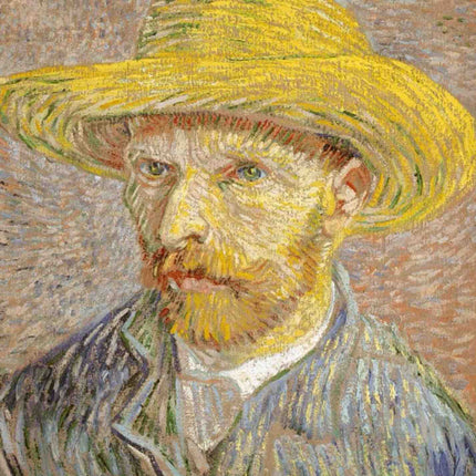 "Vincent van Gogh's 'Self-Portrait with Straw Hat' - Premium Hand-Painted Oil Reproduction on Canvas"