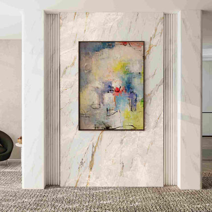 "Bold Abstract Oil Painting - Vibrant Color Explosion - Handmade Contemporary Wall Art for Modern Living Spaces"