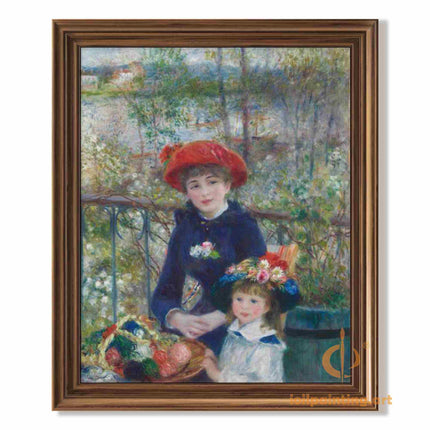"Pierre-Auguste Renoir's 'Mother and Child on the Terrace' - Premium Hand-Painted Oil Reproduction on Canvas"