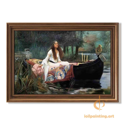 "John William Waterhouse's 'The Lady of Shalott' - Premium Hand-Painted Oil Reproduction on Canvas"