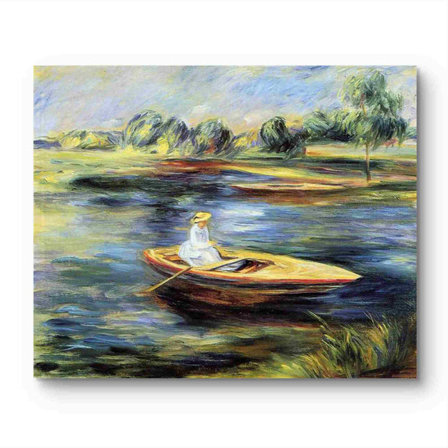 "Pierre-Auguste Renoir's 'The Rower' - Hand-Painted Impressionist Oil Painting Reproduction"