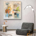 Stretch-White Frame / 36*36inches