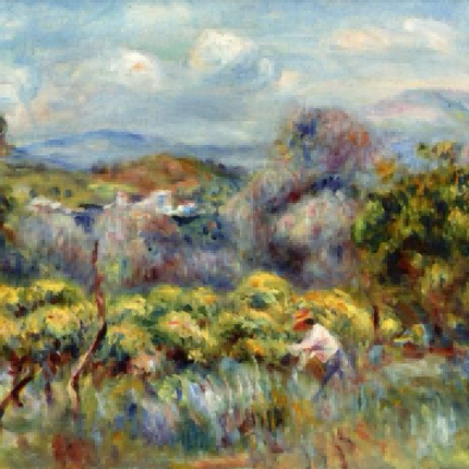 "Pierre-Auguste Renoir's 'Pastoral Harmony' - Premium Hand-Painted Oil Painting Reproduction"