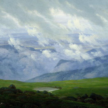 "John Constable's 'Serene Meadow at Dusk' - Hand-Painted Landscape Oil Painting Reproduction"
