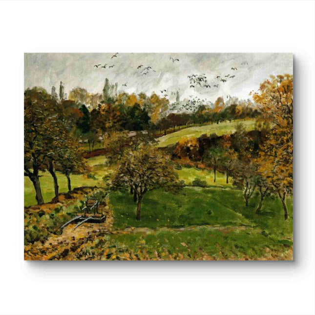 "John Constable's 'Autumn Countryside Serenity' - Hand-Painted Landscape Oil Painting Reproduction"