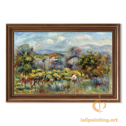 "Pierre-Auguste Renoir's 'Pastoral Harmony' - Premium Hand-Painted Oil Painting Reproduction"
