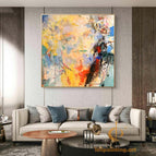 Stretch-Golden Frame / 36*36inches