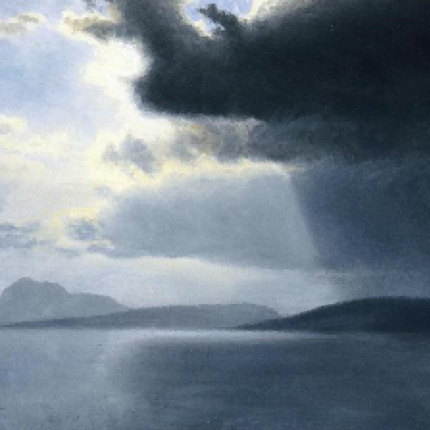 "Albert BIerstadt's 'Tranquil Waterscapes' - Hand-Painted Romantic Era Oil Painting Reproduction"