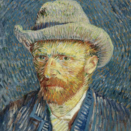 "Vincent van Gogh's 'Self-Portrait with Grey Felt Hat' - Premium Hand-Painted Oil Reproduction on Canvas"