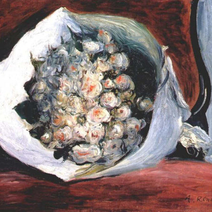 "Pierre-Auguste Renoir's 'Bouquet of Roses' - Premium Hand-Painted Oil Painting Reproduction"
