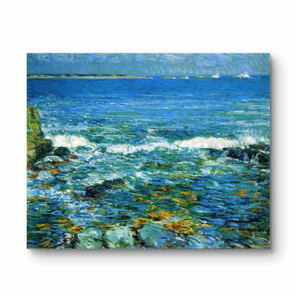 "Claude Monet's 'Ocean Serenity' - Hand-Painted Impressionist Seascape Oil Painting Reproduction"