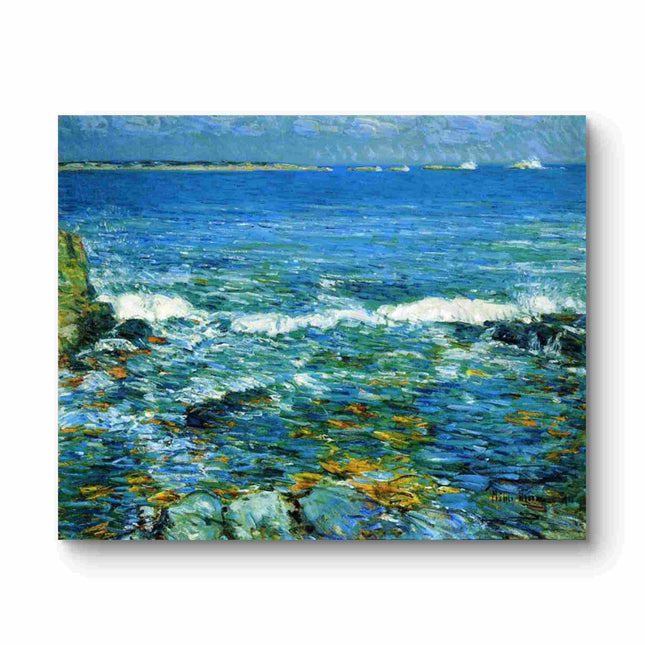 "Claude Monet's 'Ocean Serenity' - Hand-Painted Impressionist Seascape Oil Painting Reproduction"